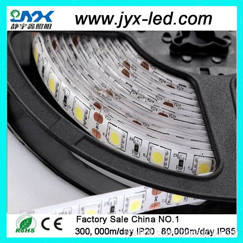 Good price cabinet 5m 7.2w/m led strip 12v white pcb 5050 white color flexible led strip light 30 leds.meter non-waterproof